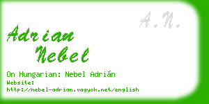 adrian nebel business card